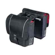 Sakwa podwójna BASIL SPORT DESIGN DOUBLE PANNIER BAG MIK 32L, MIK System (ready to go), czarna (WYPRZEDAŻ -50%)