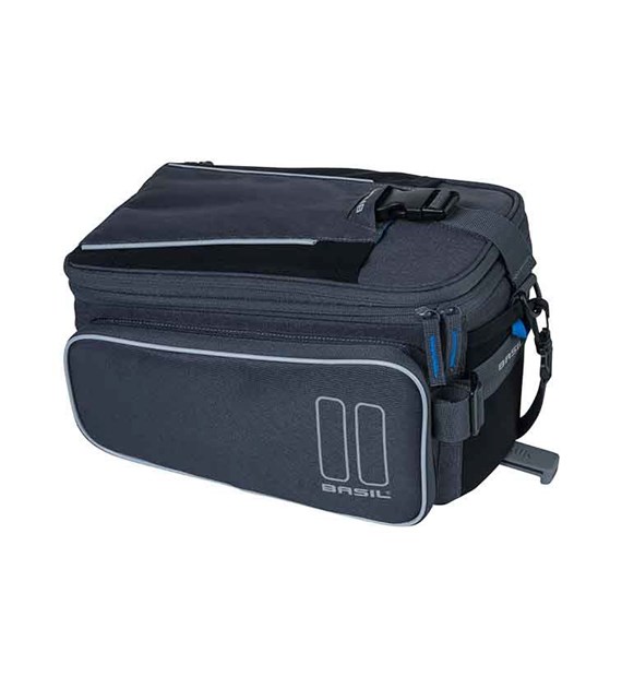 Torba na bagażnik BASIL SPORT DESIGN TRUNKBAG MIK 7-15L, MIK System (ready to go) wodoodporna graphite (NEW)