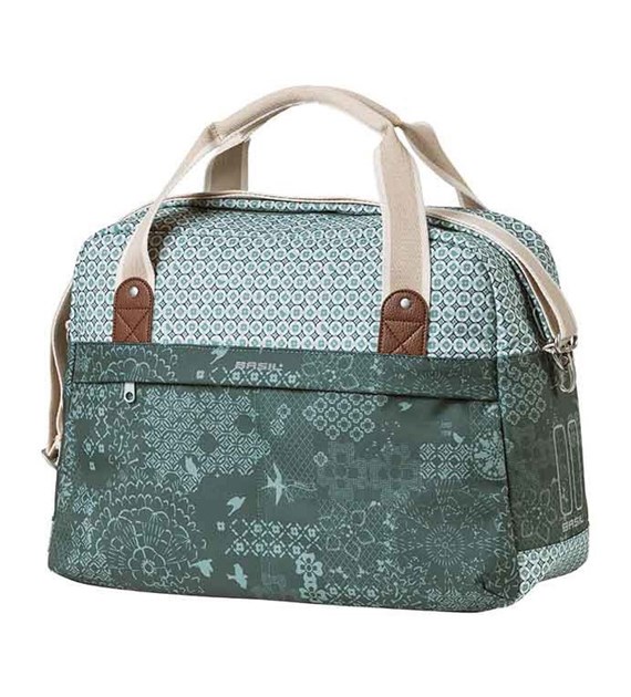 Sakwa miejska pojedyncza BASIL BOHEME CARRY ALL BAG 18L Hook On Systemi, wodoodporna forest green (NEW)