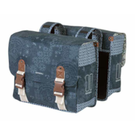 Sakwa podwójna BASIL BOHEME DOUBLE PANNIER BAG 35L Universal Bridge System, wodoodporna indigo blue (WYPRZEDAŻ -50%)