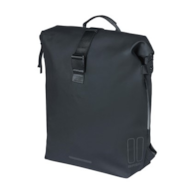 Plecak/Sakwa BASIL SOHO BACKPACK NORDLICHT17L, mocowanie na haki Hook-On System, wodoodporny poliester, oświetlenie, night black (NEW)