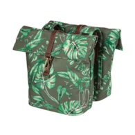 Sakwa podwójna BASIL EVER-GREEN DOUBLE PANNIER BAG 28-32L, Universal Bridge System, wodoodporna thyme green (WYPRZEDAŻ -50%)
