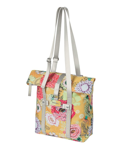 Sakwa pojedyncza przód/tył BASIL BLOOM FIELD SHOPPER 15-20L, honey yellow (NEW)