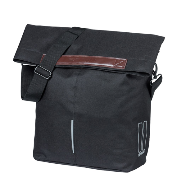 Sakwa pojedyncza BASIL CITY SHOPPER 14-16L, MIK Hooks, black (NEW 2026)