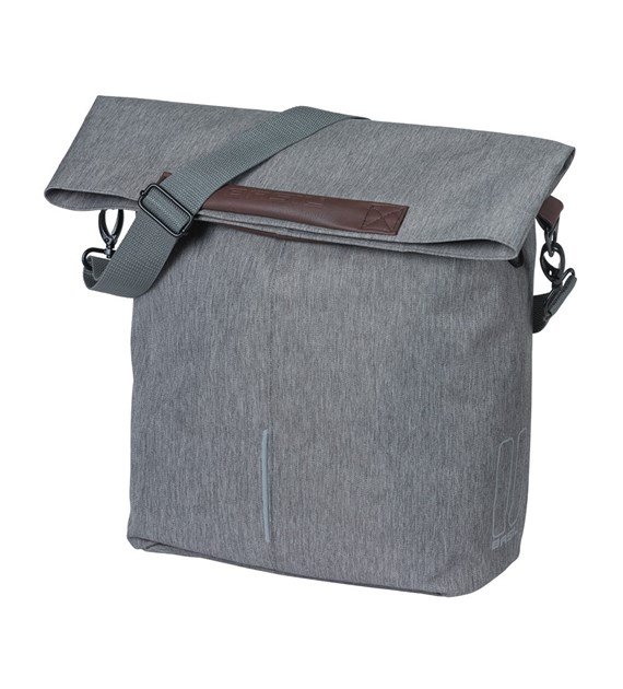 Sakwa pojedyncza BASIL CITY SHOPPER 14-16L, MIK Hooks, grey melee (NEW 2026)