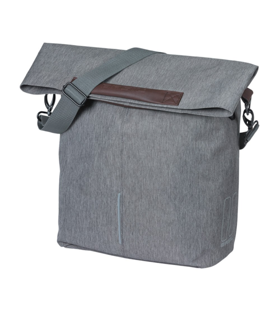 Sakwa pojedyncza BASIL CITY SHOPPER 14-16L, MIK Hooks, grey melee (NEW 2026)