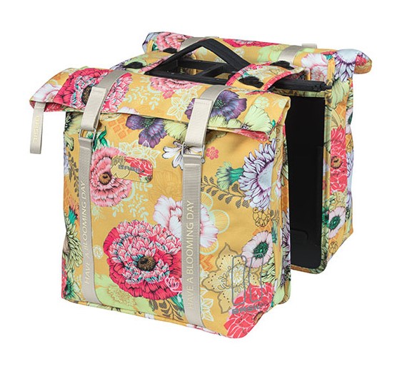 Torba na bagażnik BASIL BLOOM FIELD DOUBLE PANNIER BAG MIK 28-35L, MIK System (ready to go) honey yellow (NEW)