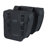 Sakwa podwójna BASIL TOUR DOUBLE PANNIER BAG 28L, Universal Bridge System, wodoodporna black (WYPRZEDAŻ -50%)