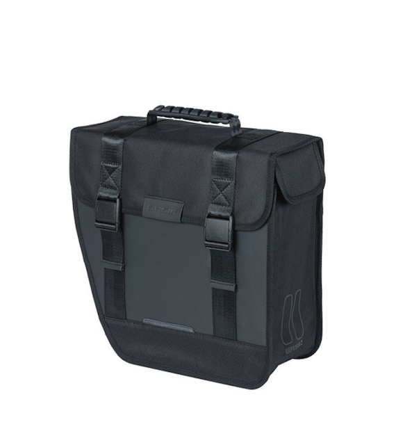 Sakwa pojedyncza BASIL TOUR WATERPROOF SINGLE PANNIER BAG LEFT 14L,  Hook On System, wodoodporna left black (NEW)