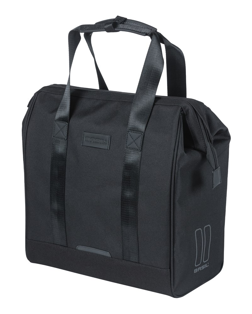 Sakwa miejska pojedyncza BASIL GRAND BICYCLE SHOPPER 23L, MIK Hooks System, black (NEW 2026)