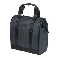 Sakwa miejska pojedyncza BASIL GRAND TARPAULIN BICYCLE SHOPPER 23L, MIK Hooks System, wodoodporna black (NEW 2026)