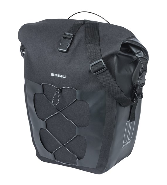 Sakwa pojedyncza BASIL NAVIGATOR L, MIK STUDS, 22L, Wodoodporna, black (NEW)