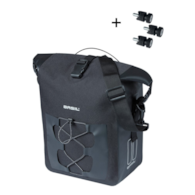 Sakwa pojedyncza BASIL NAVIGATOR M, MIK STUDS, 14L, Wodoodporna, Czarna (WYPRZEDAŻ -50%)