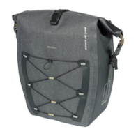 Sakwa pojedyncza BASIL NAVIGATOR STORM SINGLE PANNIER BAG L 25-31 L, MIK Hooks System, wodoodporna, black (NEW 2026)
