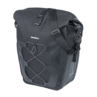 Sakwa pojedyncza BASIL NAVIGATOR WATERPROOF SINGLE PANNIER BAG L 25-31 L, MIK Hooks System, wodoodporna, black (NEW 2026)