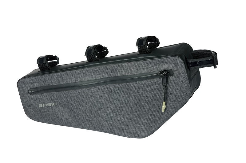 Torba pod ramę BASIL NAVIGATOR STORM FRAME BAG M 2.2L, wodoodporna grey black (NEW)