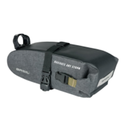 Torebka podsiodłowa BASIL NAVIGATOR STORM SADDLE BAG 1.5L, mocowanie na paski, wodoodporna grey black (NEW)