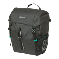 Sakwa pojedyncza BASIL DISCOVERY 365D SINGLE PANNIER BAG M 9L, MIK Hooks System, black melee (NEW 2026)