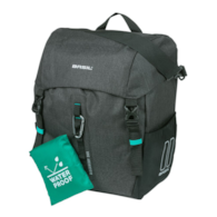 Sakwa pojedyncza BASIL DISCOVERY 365D SINGLE PANNIER BAG L 20L, MIK Hooks System, black melee (NEW 2026)