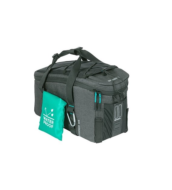 Torba na bagażnik BASIL DISCOVERY 365D TRUNKBAG M 9L, wodoodporna black melee (NEW)