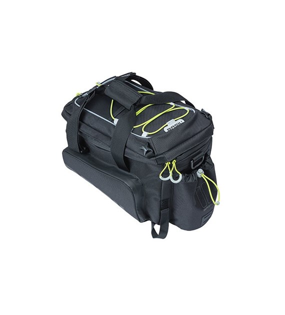 Torba na bagażnik BASIL MILES TARPAULIN TRUNKBAG XL PRO 9-36L, 100% wodoodporna black lime (bez płytki mocującej) (NEW)