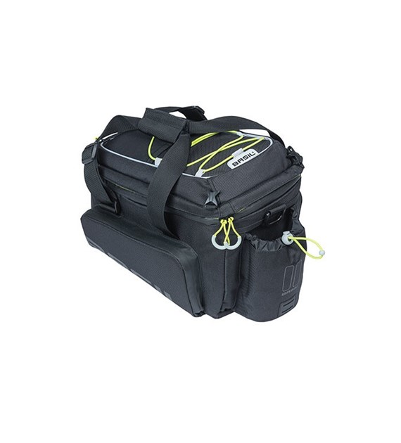 Torba na bagażnik BASIL MILES TARPAULIN TRUNKBAG XL PRO MIK 9-36L, MIK System (ready to go), 100% wodoodporna black lime (NEW)