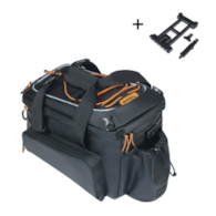 Torba na bagażnik BASIL MILES TARPAULIN TRUNKBAG XL PRO MIK 9-36L, MIK System (ready to go), 100% wodoodporna black orange (NEW)