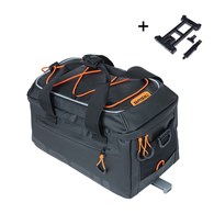 Torba na bagażnik BASIL MILES TARPAULIN TRUNKBAG MIK 7L, MIK System (ready to go), 100% wodoodporna black orange (NEW)