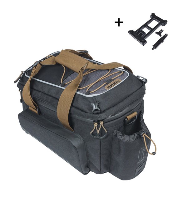 Torba na bagażnik BASIL MILES TRUNKBAG XL PRO MIK 9-36L, MIK System 2.0 (ready to go, 100% wodoodporna black slate (NEW)