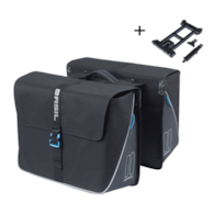Sakwa podwójna BASIL FORTE DOUBLE PANNIER BAG 35L MIK, MIK System (ready to go), wodoodporna poliester, black (NEW)