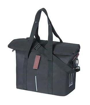 Sakwa miejska pojedyncza BASIL CITY BICYCLE HANDBAG 8-11L, KF-Hook System, wodoodporna black (NEW)