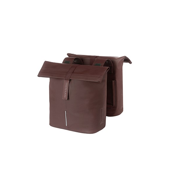 Sakwa podwójna BASIL CITY DOUBLE PANNIER BAG 28-32L, Universal Bridge System, roasted brown (NEW)