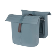 Sakwa podwójna BASIL CITY DOUBLE PANNIER BAG MIK 28-32L, MIK System (ready to go), graphite blue (WYPRZEDAŻ -50%)