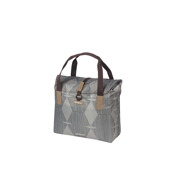 Sakwa pojedyncza BASIL ELEGANCE BICYCLE SHOPPER 20-26L Hook On System, wodoodporna chateau taupe (NEW)