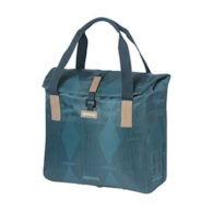 Sakwa pojedyncza BASIL ELEGANCE BICYCLE SHOPPER 20-26L Hook On System, wodoodporna estate blue (NEW)