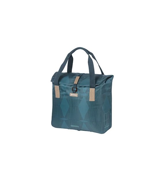 Torba na bagażnik BASIL ELEGANCE BICYCLE SHOPPER 20-26L Hook On System, wodoodporna estate blue (NEW)