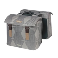 Sakwa podwójna BASIL ELEGANCE DOUBLE PANNIER BAG MIK 40-49L, MIK System (ready to go) wodoodporna chateau taupe (NEW).