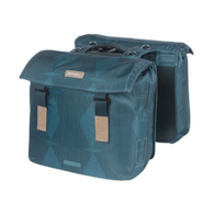 Sakwa podwójna BASIL ELEGANCE DOUBLE PANNIER BAG MIK 40-49L, MIK System (ready to go) wodoodporna estate blue (NEW).