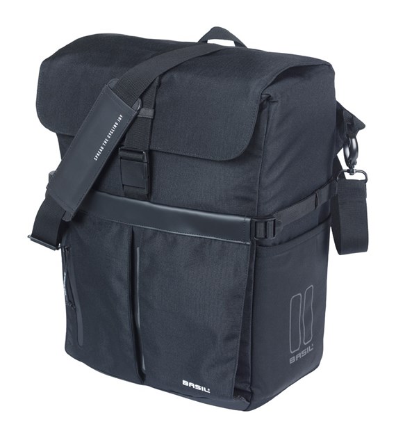 Sakwa pojedyncza BASIL MOVE COMMUTER BICYCLE BAG, MIK STUDS, 15L, Wodoodporna, Black (NEW)