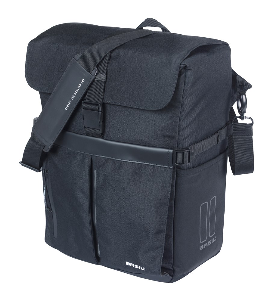 Torba BASIL MOVE COMMUTER BICYCLE BAG, MIK STUDS, 15L, Wodoodporna, Black (NEW)