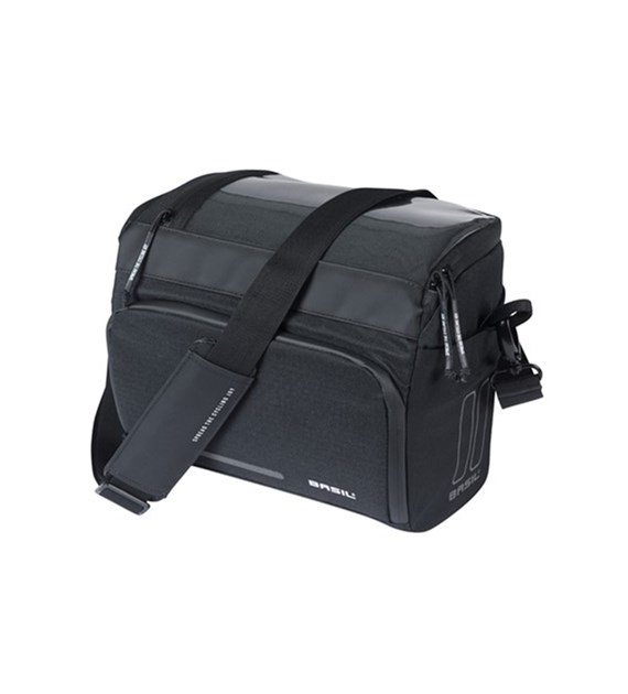 Torba na kierownicę BASIL MOVE HANDLEBAR BAG, KF z adapterem do mocowania, 7-8L, wodoodporna, Czarna (NEW 2025)