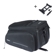 Torba na bagażnik BASIL MOVE TRUNK BAG, MIK z adapterem do mocowania (ready to go), 10-26L, Wodoodporna, Black (NEW)