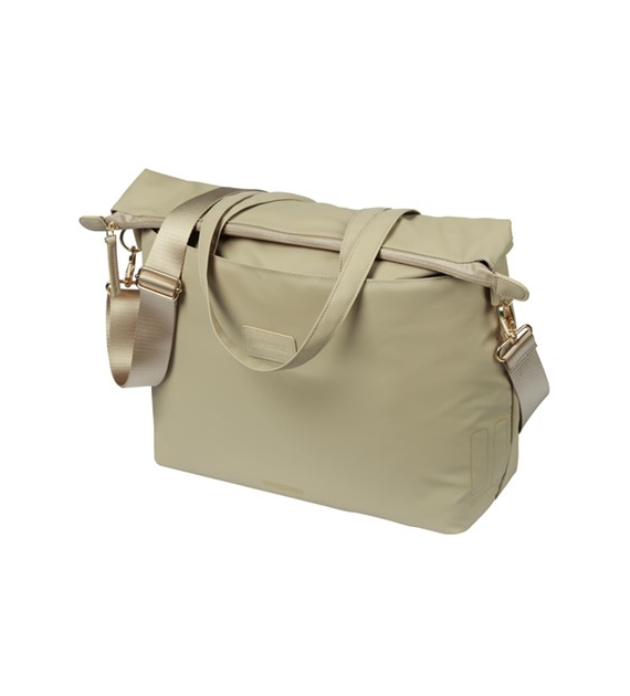 Torba BASIL MANHATTAN COMMUTER OFFICE BICYCLE BAG, HOOK-ON, 12L, Wodoodporna, Taupe (NEW)