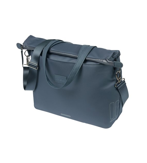 Torba BASIL MANHATTAN COMMUTER BICYCLE LAPTOP BAG, HOOK-ON, 12L, Wodoodporna, Navy (NEW 2025)