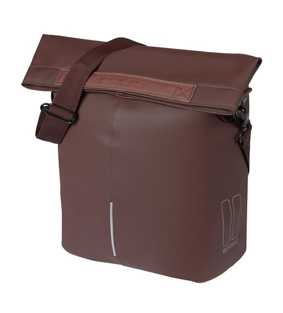 Sakwa pojedyncza BASIL CITY SHOPPER 14-16L, MIK Hooks System, roasted brown (NEW 2026)