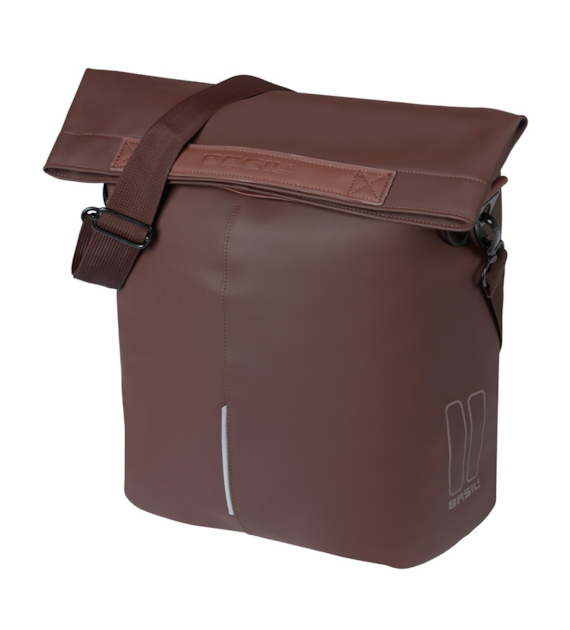 Sakwa pojedyncza BASIL CITY SHOPPER 14-16L, MIK Hooks System, roasted brown (NEW 2026)