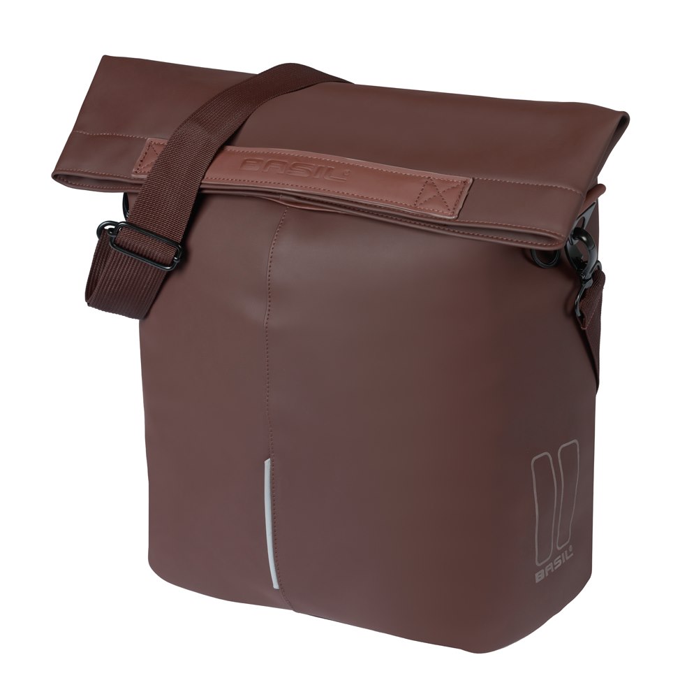 Sakwa Miejska Pojedyncza BASIL CITY SHOPPER 14-16L, MIK Hooks System, roasted brown (NEW 2026)