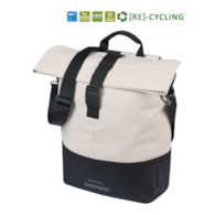 Sakwa pojedyncza BASIL COVE BICYCLE SHOPPER 14-16L, MIK Hooks, off-white/black (NEW 2026)