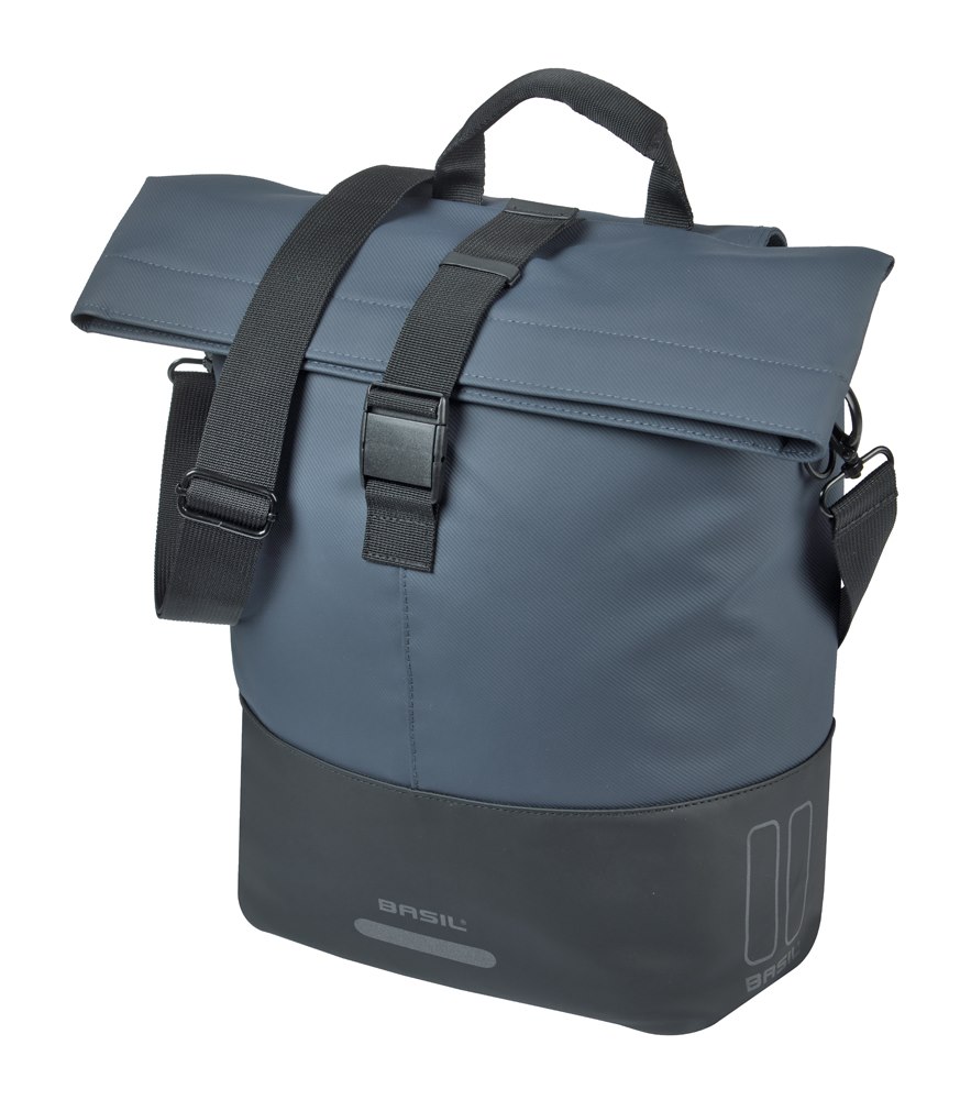 Sakwa Miejska Pojedyncza BASIL COVE BICYCLE SHOPPER 14-16L, MIK Hooks System, navy/black (NEW 2026)