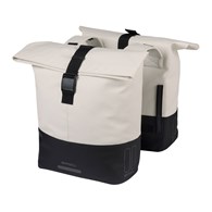 Sakwa podwójna BASIL COVE DOUBLE PANNIER BAG 28-32L, Universal Bridge System, off-white/black (NEW 2026)